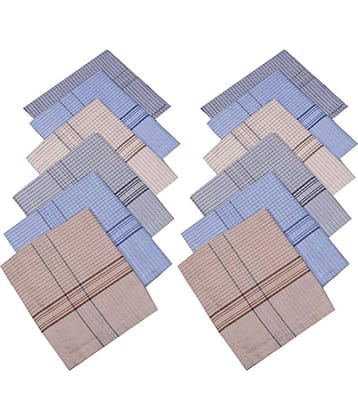 ATIPRIYA Multicolor Cotton Men's Handkerchief ( Pack of 12 )