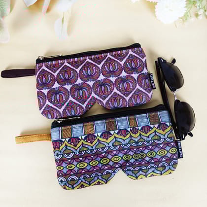Eyewear/Sunglass Case-Red-Mustard Combo