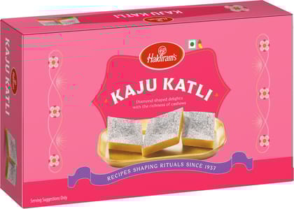 Haldiram's Kaju Katli Box | Premium Cashew Sweet | Ideal for Gifting & Celebrations Box (200 g) - Pack of 2