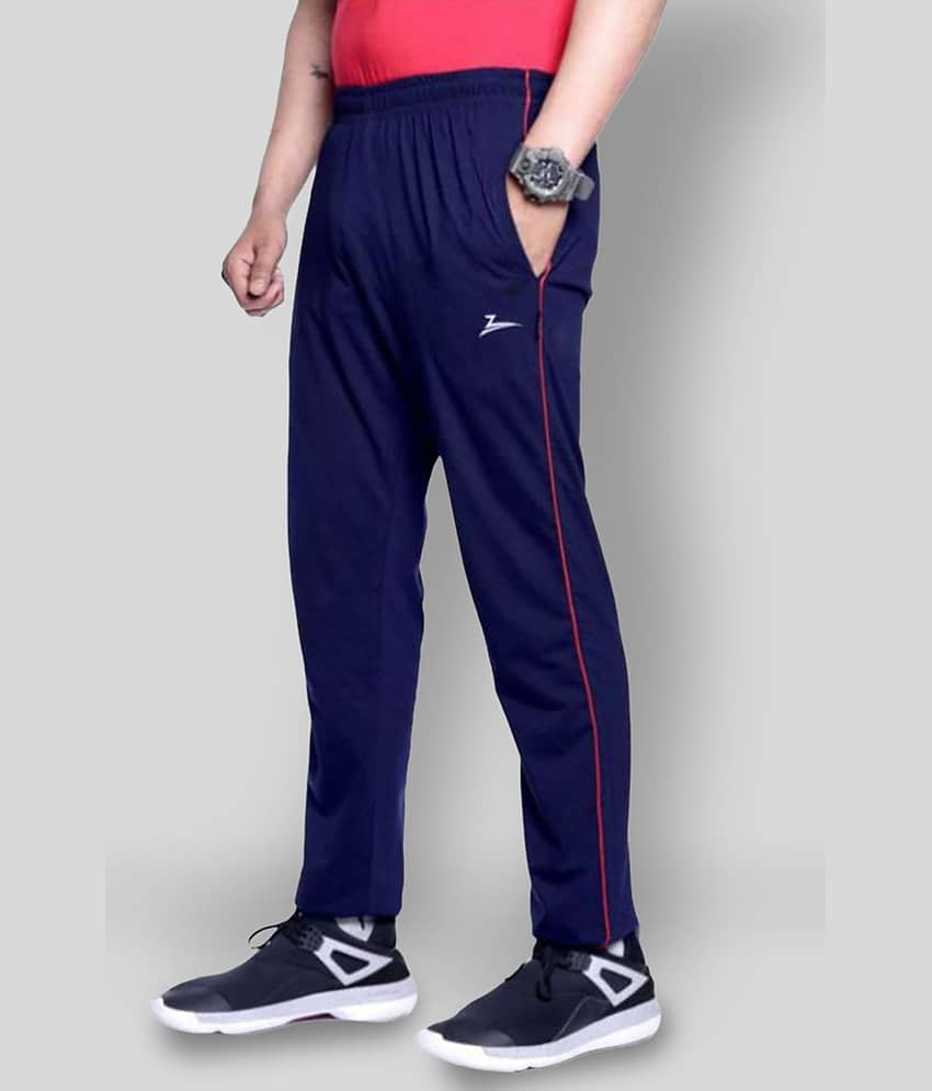 Zeffit - Blue Cotton Blend Men's Trackpants ( Pack of 1 )