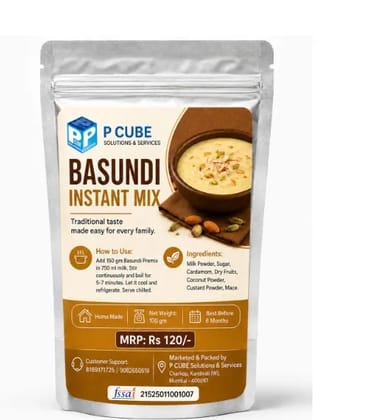 P CUBE Basundi Instant Mix  100 gm
