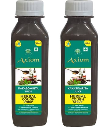 Axiom Kasomrita Herbal Cough Syrup 160ml Pack of 2 | Imuunity Booster | WHO-GLP,GMP,ISO Certified Product | No Added Colour | No Added Sugar