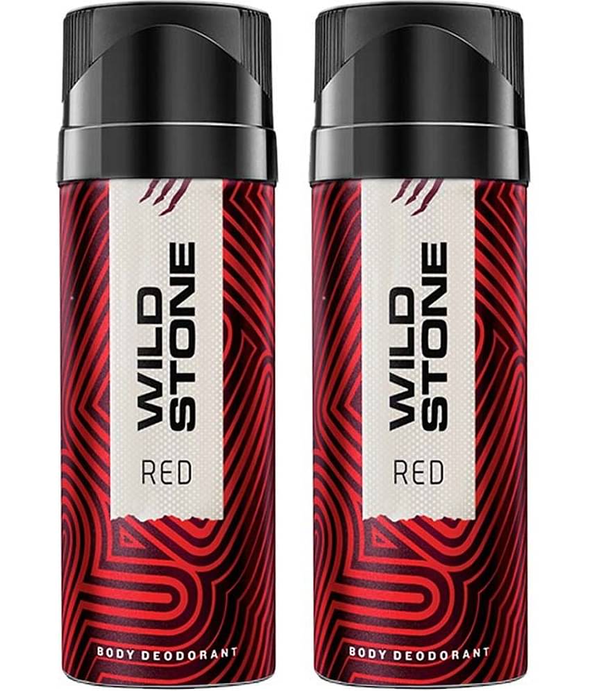 Wild Stone 2 Red Deodorant Spray - For Men (300 ml, Pack of 2)