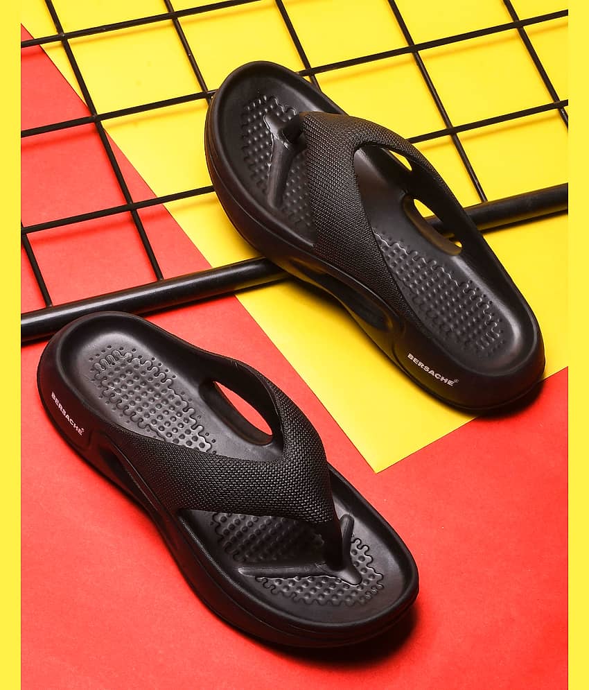 Bersache Black Men's Daily Slipper