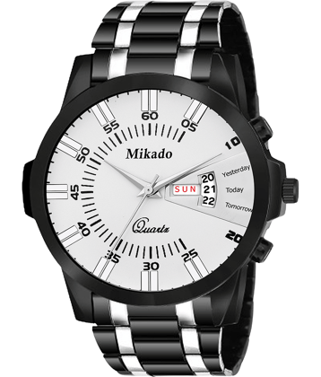 Mikado Black Metal Analog Men's Watch