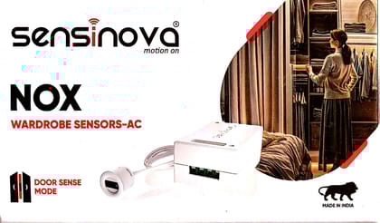 Motion Sensor, Wardrobe Motion Sensor with Door Sense Mode, Wave Mode AC-Powered, White 2year warrenty sensinova nox