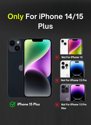 Black BowTied Babe Sling Case for iPhone 15 Plus