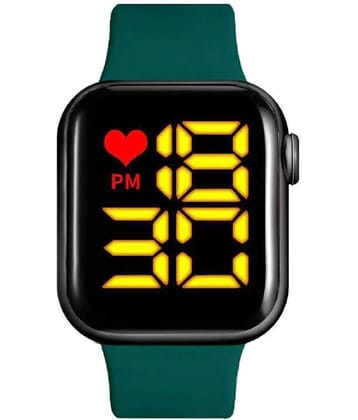 Renaissance Traders - Green Silicon Digital Men's Watch