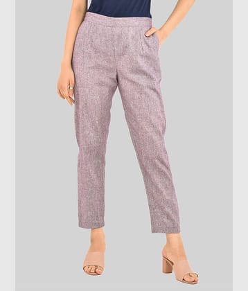 QuaClo - Purple Cotton Regular Women's Formal Pants ( Pack of 1 )