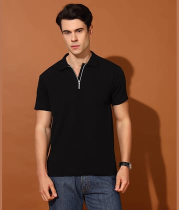 Christy World Pack of 1 Polyester Regular Fit Solid Half Sleeves Men's Polo T Shirt ( Beige )