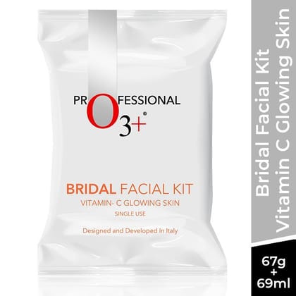O3+ Bridal Facial Kit Vitamin C Glowing Skin (67gm+69ml)-default title