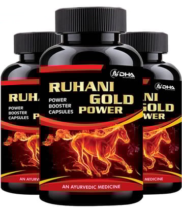 Dha Ayurveda Ruhani Gold Power 1000Mg Herbal Capsule 90 No.S Pack of 3