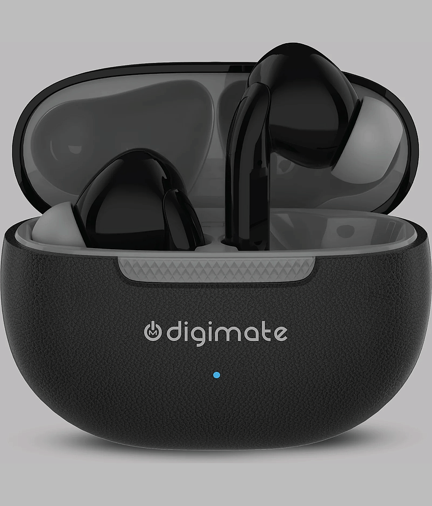 Digimate Jaalsa 300 Mins Playtime TWS Earbuds with Bluetooth 5.3, Dual Mic, 200mAh Battery (DG-EB-JAALSA-02-Grey)