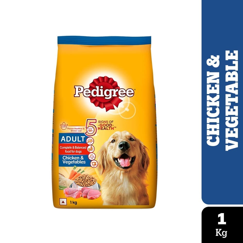 Pedigree Chicken &amp; Vegetables Adult Dry Dog Food 1kg