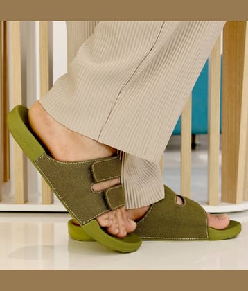 NoStrain Olive Men's Slide Flip Flop