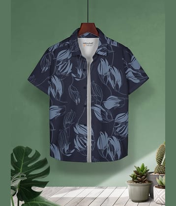 HELLCAT Pack of 1 Boys Cotton Blend Shirt ( Blue )