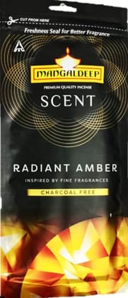 Mangaldeep Scent Radiant Amber Incense Stick, 1, 10G