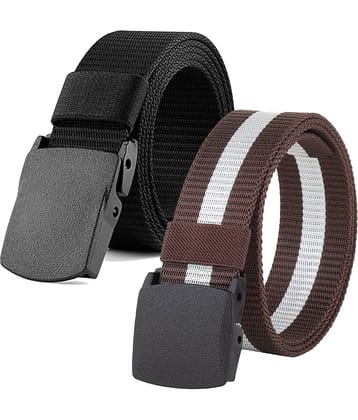 SUNSHOPPING Multi Nylon Casual Belt Pack of 1