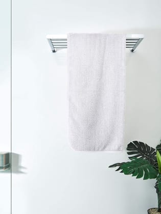 DDECOR - Linea Collection 100% Cotton Bomboo    Bath Towel |40 CM X 60 CM| - White