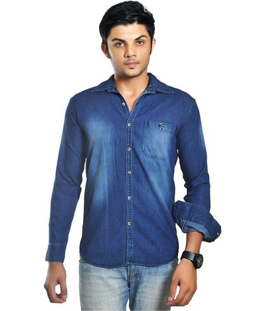 British Terminal Blue Casuals Slim Fit Shirt