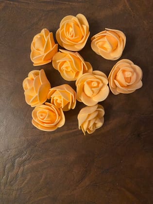 Handmade small roses with foam sheets 10 pieces