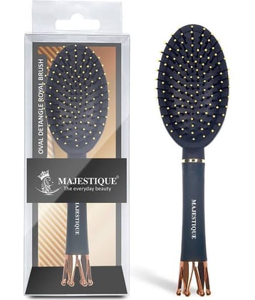 Majestique Crown Series Oval Shape Wet Brush Smoothing Detangling brush for Women and Men