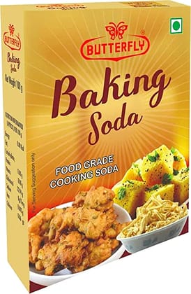 Baking Soda (Size - Box Pack 100g) by Butterfly Dessert Mixes and Bakery Needs. Baking Soda (Size - Box Pack 100g) by Butterfly Dessert Mixes and Bakery Needs.