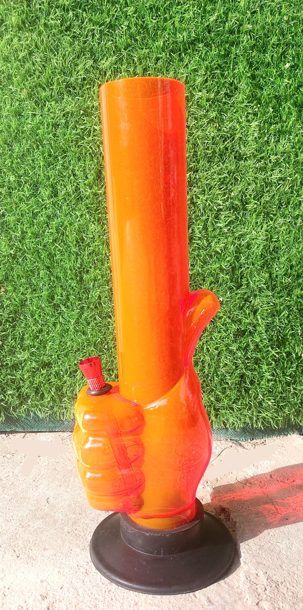 Thumbs Up 12 inch Acrylic Bong-12 inch / Orange