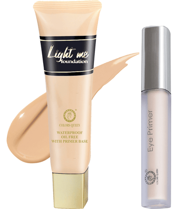 Colors Queen Light Me Foundation with Fit for U Matte Compact Powder (Combo of 2)