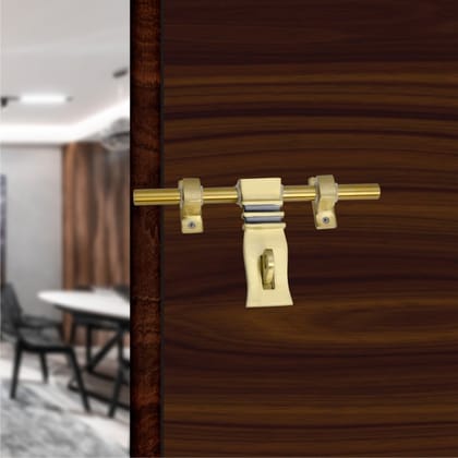 S-Guard Push to Close Latch (Aluminium, Stainless Steel) Finish-Gold Antique, Size -10 Inch-Aldroz S-Guard Push to Close Latch (Aluminium, Stainless Steel) Finish-Gold Antique, Size -10 Inch-Aldroz