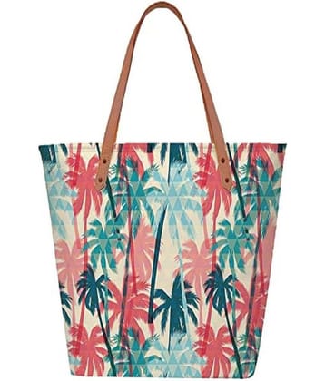 Lychee Bags Tote Bag Canvas Set of 1 ( Sea Green )
