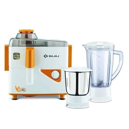 Bajaj Majesty JX4 Neo JMG 2 Jars 450 W Juicer Mixer Grinder (White-Yellow)