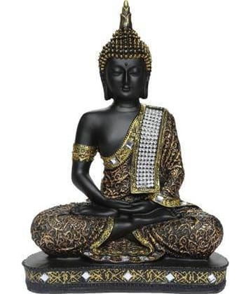 FASHION BIZZ Resting Buddha Showpiece 23 cm - Pack of 1