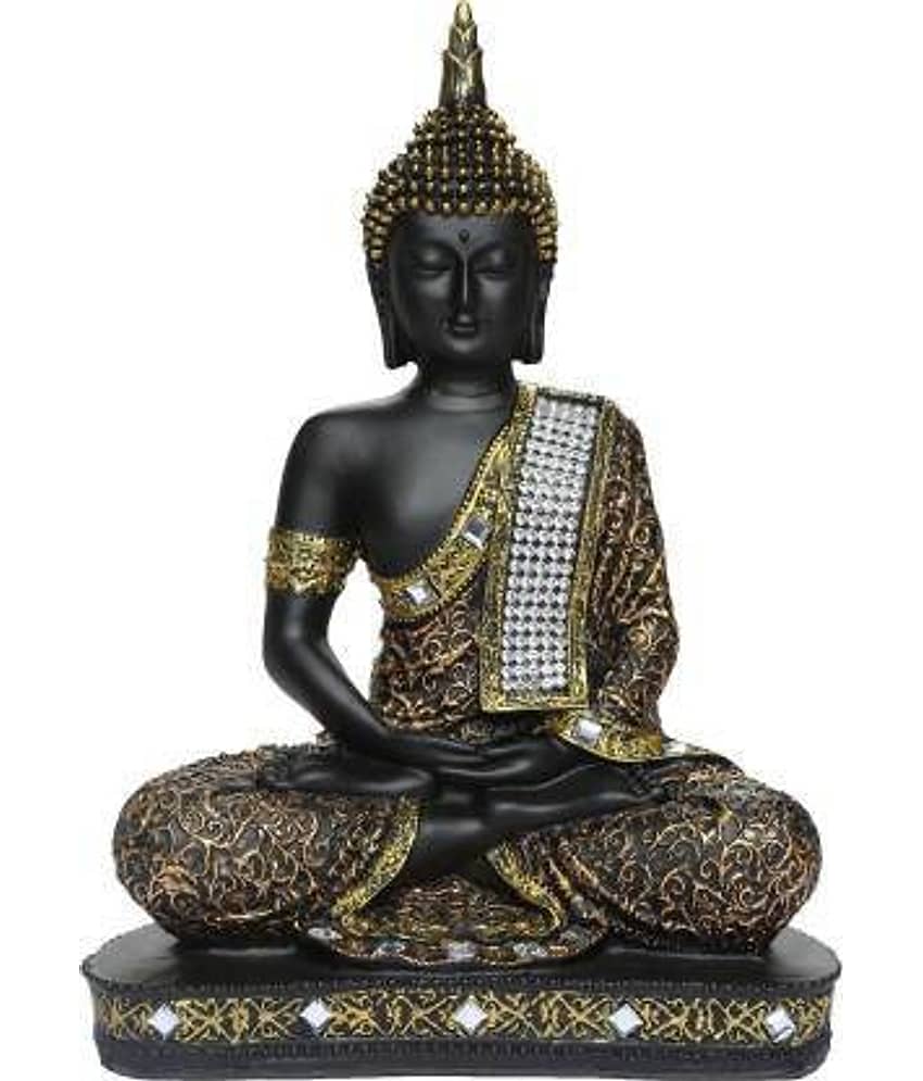 FASHION BIZZ Resting Buddha Showpiece 23 cm - Pack of 1