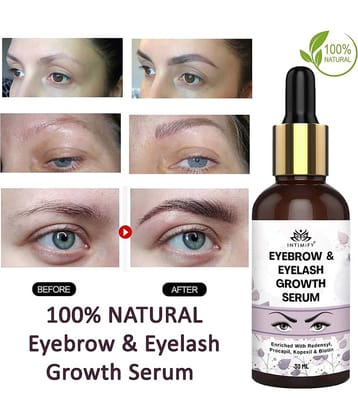 Intimify Eyebrow & EyeLash Growth Serum, Eyebrow Growth Oil, Eyelash Serum, 30ml