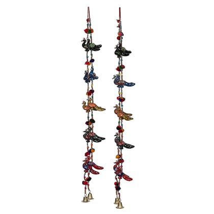 DreamKraft Decorative Peacock Door Hangings (96 cm Multicolor) -Set of 4