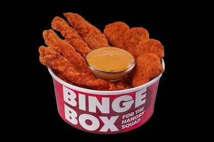 Binge Box - Chicken Tenders (4Pc) + Chicken Nuggets (4Pc) +Dip