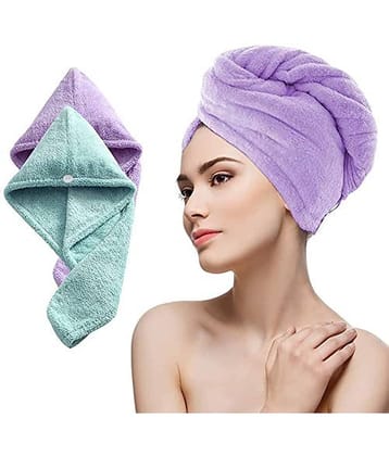 FEZORA Microfibre Solid 500 -GSM Bath Towel ( Pack of 2 ) - Multicolor
