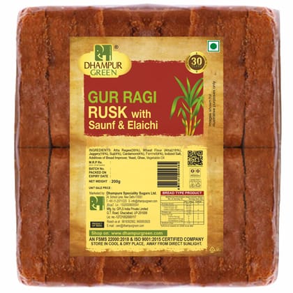 Gur Ragi Rusk with Saunf Elaichi 200gm