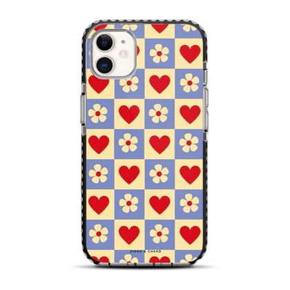 Flower and Heart iPhone 11 Stride Phone Case-Stride