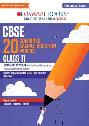 OSWAAL CBSE COMBINED SAMPLE PAPER SCIENCE STREAM CLASS 11 (ENGLISH,CHEM,BIO,MATHS,PHY) FOR|| 2026 EXAM || CHAPTWERISE || TOPICWISE [Paperback] [Oct 30, 2024] Arihant