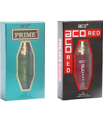 aco perfumes ACO PRIME & ACO RED Concentrated  Attar Roll On 8ml COMBO SET