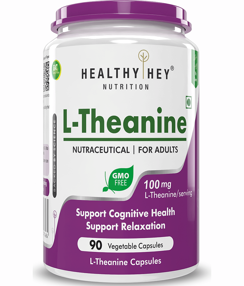 HEALTHYHEY NUTRITION L-Theanine 90 Veg capsule 100 mg Capsule
