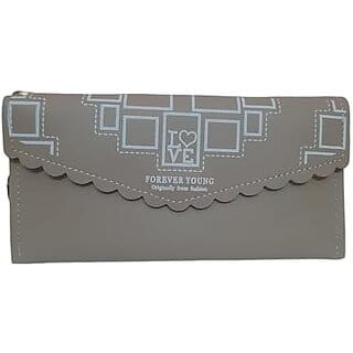 Classycarry Ladies And Women'S Wallet Purse  Wallets Leather Credit Card Holder (Smokey Grey)