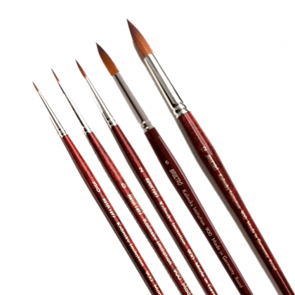Brustro Kolinsky Imitation Watercolour Round Brush-Size 3/0