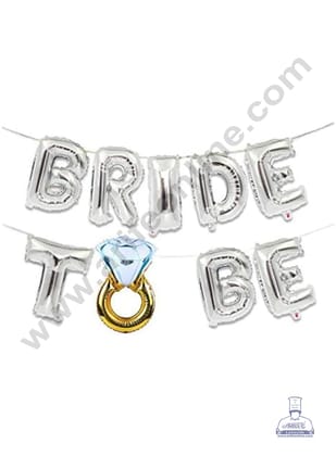 Silver Bride To Be Foil Balloons | Party Decoration | Wedding Decoration - CAKE DECOR™