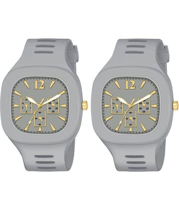 Hala - Light Grey Silicon Analog Men's Watch