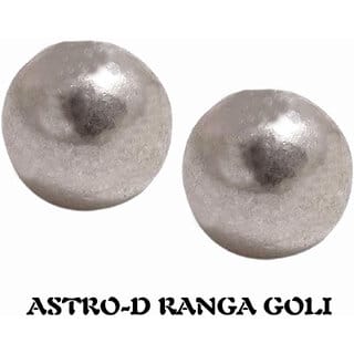 Astro 12mm Ranga goli Lead Ball for Lal Kitab Remedy, (Silver, Silver)