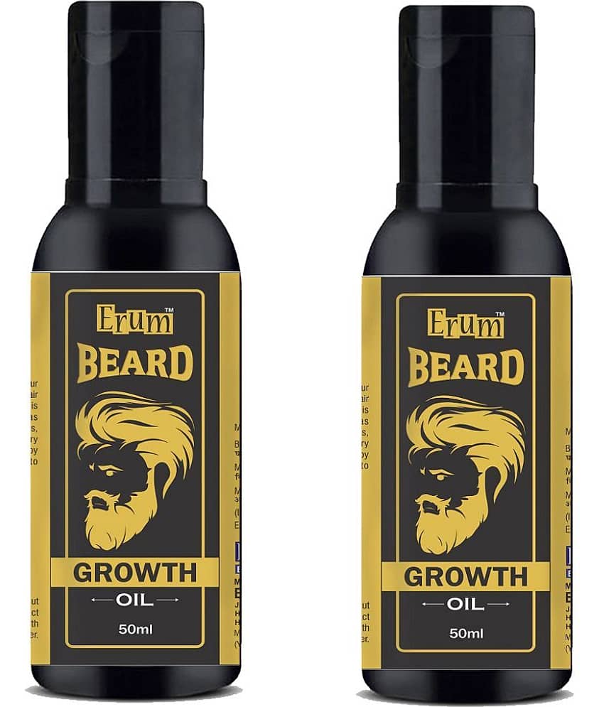 erum - 50mL Promotes Beard Growth Beard Oil ( Pack of 2 )