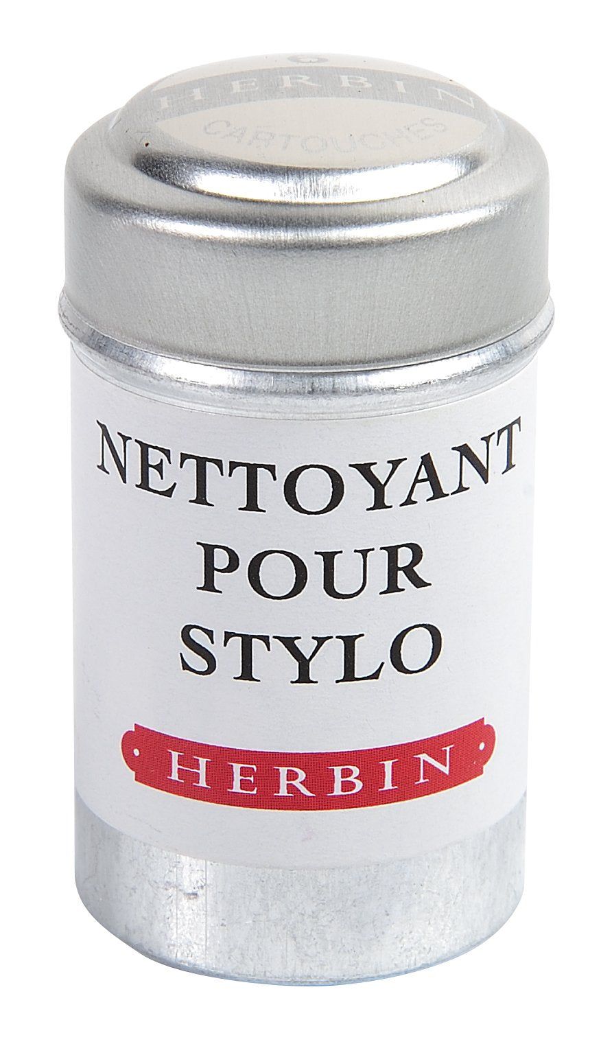 Herbin Cleaning Solution for Fountain Pens-Box of 6 Cartridges